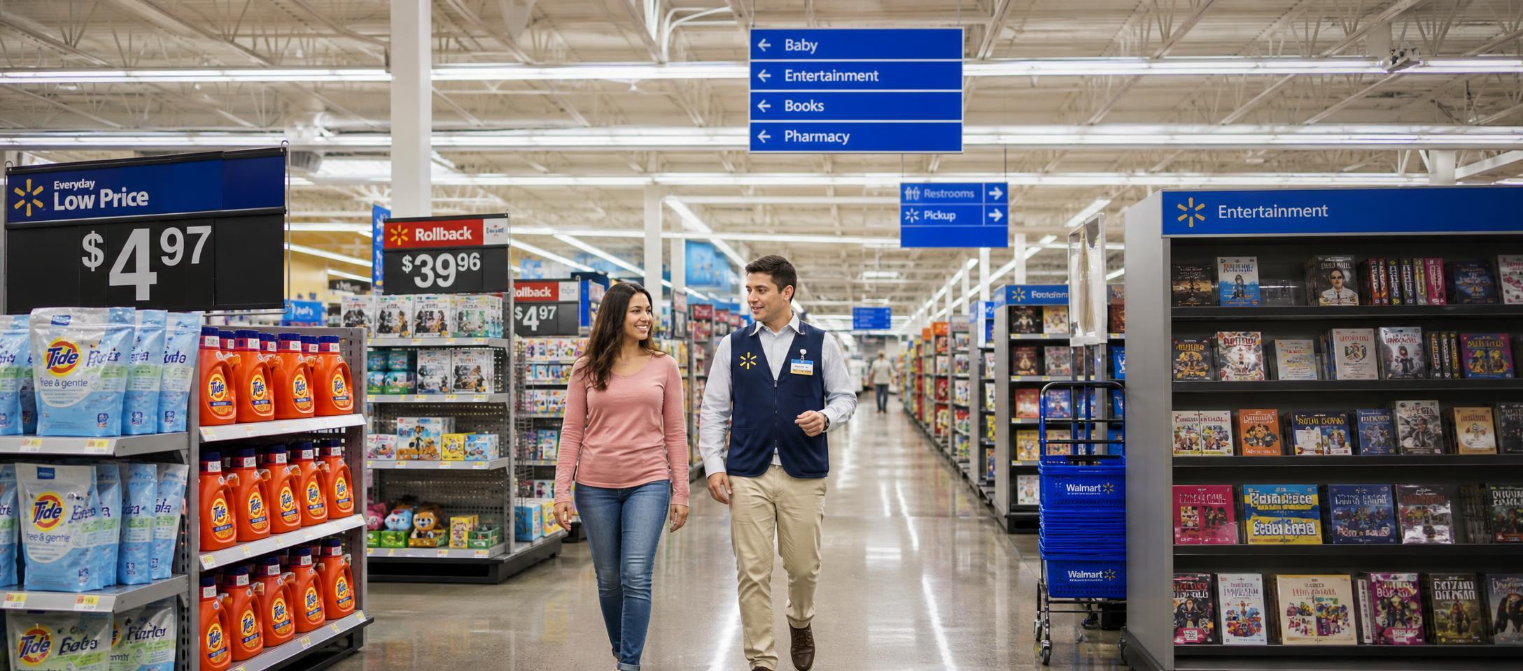 Conceptual illustration of holiday shoppers using a retail app for pickup and delivery.